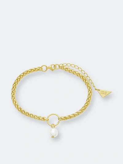 Shop Sterling Forever Leona Charm Bracelet In Gold