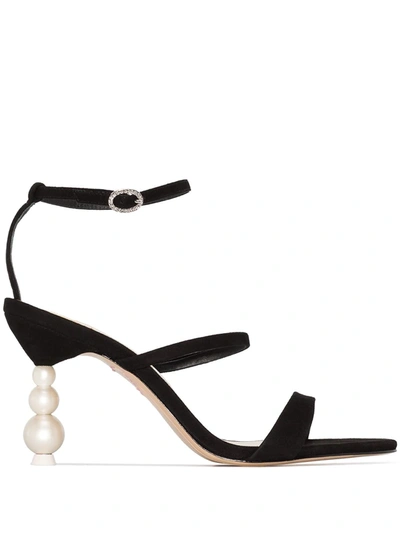 Shop Sophia Webster Rosalind 85mm Suede Sandals In Black