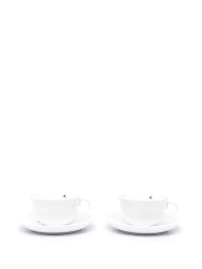 Shop Off-white X Ginori 1735 Logo-print Teacup Set In White