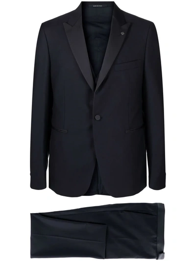 Shop Tagliatore Two-piece Suit Set In Blue