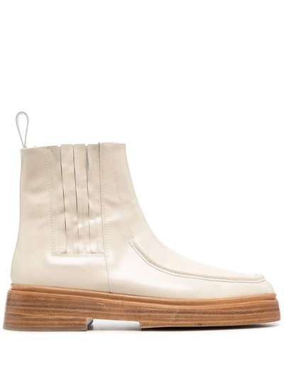 Shop Rejina Pyo Leah Leather Ankle Boots In Neutrals