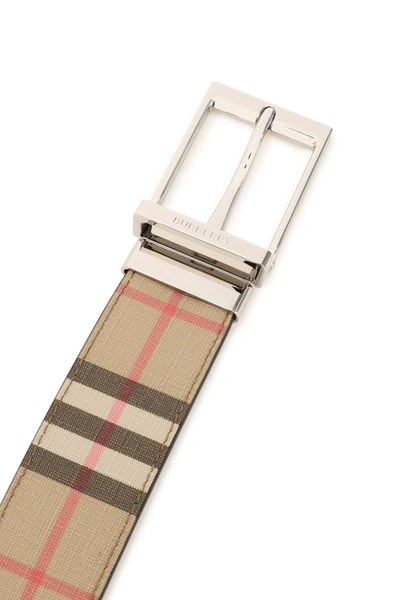Shop Burberry Louis Reversible Belt In Mixed Colours
