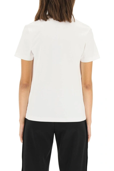 Shop Fendi T-shirt With Embossed Logo In White