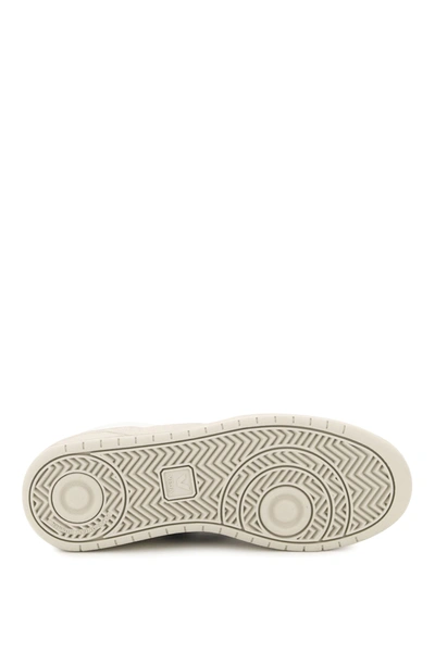 Veja Low-top Sneakers With Contrast Heel Tab In White,beige