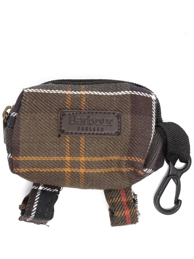 Barbour Tartan-check Dog Bag Dispenser In 绿色