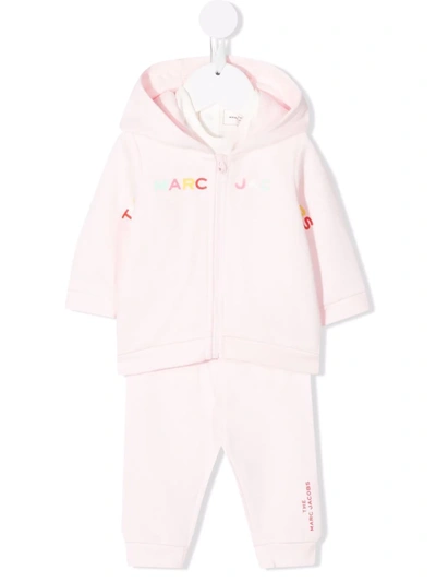 Shop The Marc Jacobs Logo-print Tracksuit In 粉色