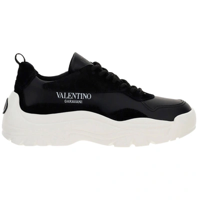 Shop Valentino Men's Shoes Leather Trainers Sneakers  Gumboy In Black