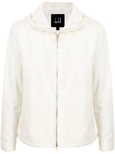 Shop Dunhill Zip-up Track Jacket In White