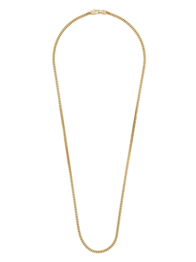 Shop Tom Wood Thin Cuban-link Chain In Gold