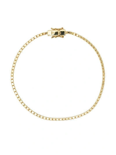 Shop Tom Wood Square Box-chain Bracelet In Gold