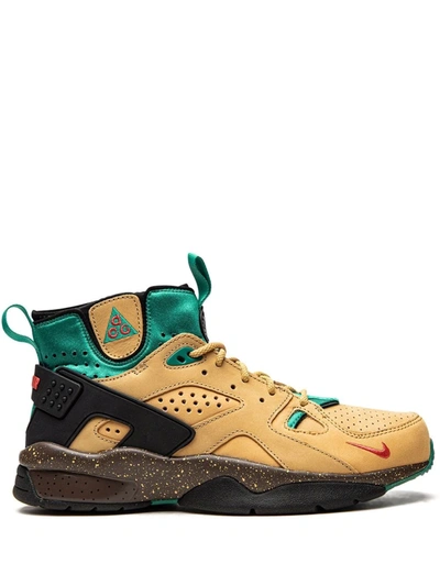Nike Acg Air Mowabb Suede, Neoprene And Rubber High-top Sneakers In Neutrals