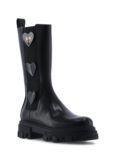 Shop Chiara Ferragni Boots Black
