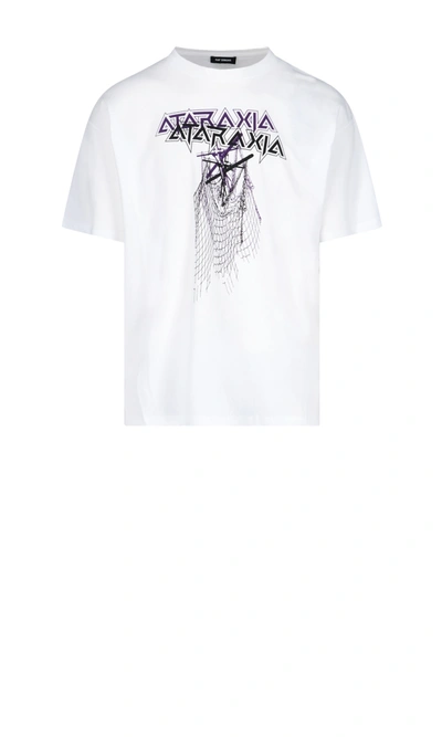 Shop Raf Simons "ataraxia" T-shirt In White
