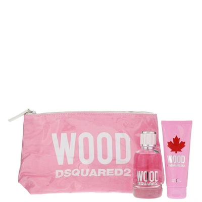 Shop Dsquared2 Ladies Wood Gift Set Fragrances 8011003851089 In Raspberry / White