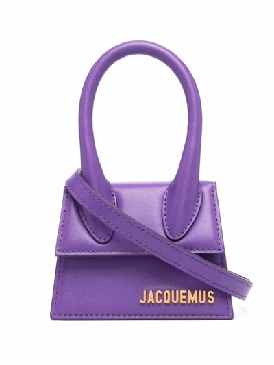 Shop Jacquemus Le Chiquito Mini Bag In Violett