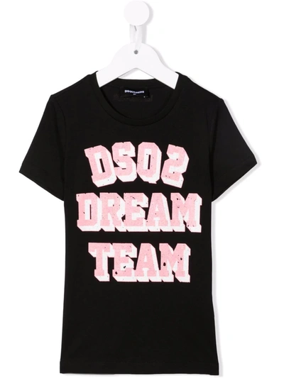 Dsquared2 Dream Team T-shirt In 黑色