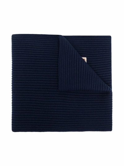 Dsquared2 Logo-patch Scarf In 蓝色