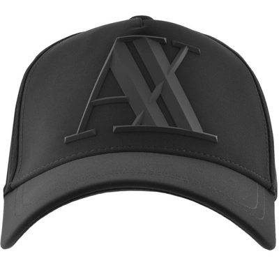 Shop Armani Exchange Logo Cap Black
