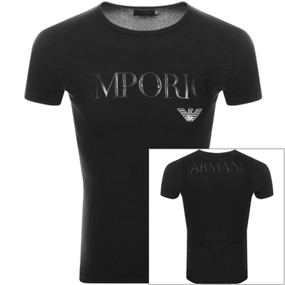 Shop Armani Collezioni Emporio Armani Lounge Slim Fit T Shirt Black