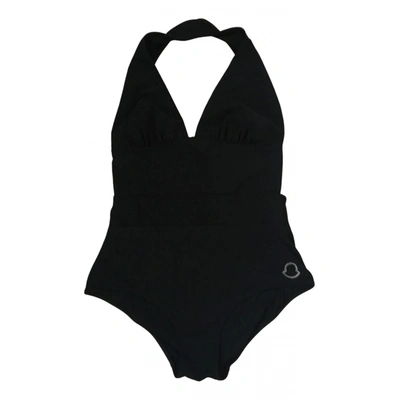 Pre-owned Moncler One-piece Swimsuit In Black