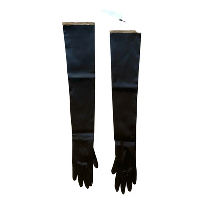 Pre-owned Gucci Long Gloves In Black