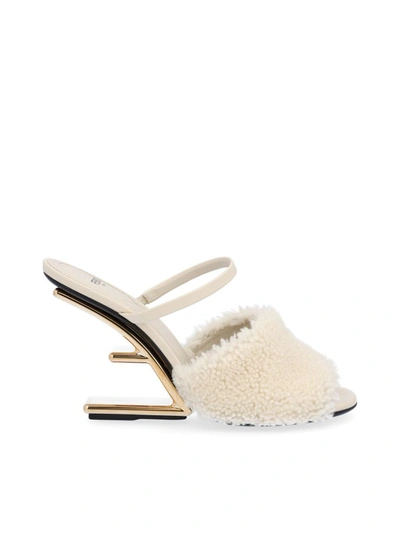 Shop Fendi Women's White Other Materials Heels