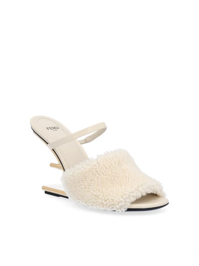 Shop Fendi Women's White Other Materials Heels
