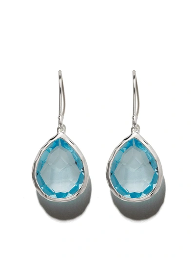 Shop Ippolita Rock Candy Teardrop Earrings In Blue