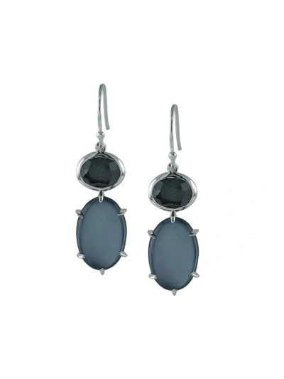 Shop Ippolita Luce 2-stone Drop Earrings In Blue