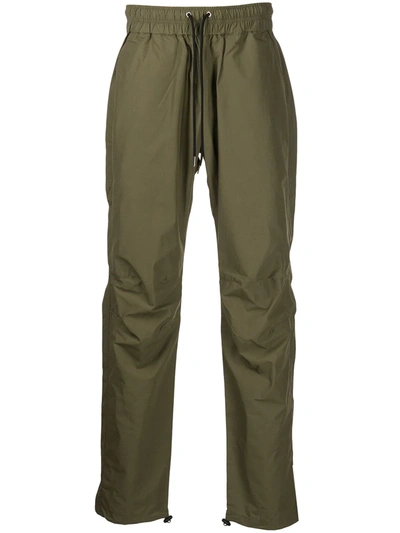 Shop John Elliott Himalayan Drawstring Straight-leg Trousers In Green