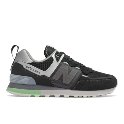 New Balance 574 Classic In Black/green | ModeSens