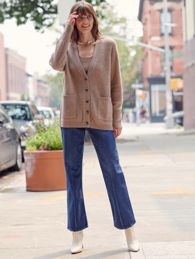 White and warren boyfriend cardigan sales