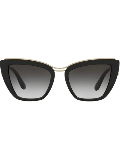 Shop Dolce & Gabbana Cat-eye Sunglasses In Grau