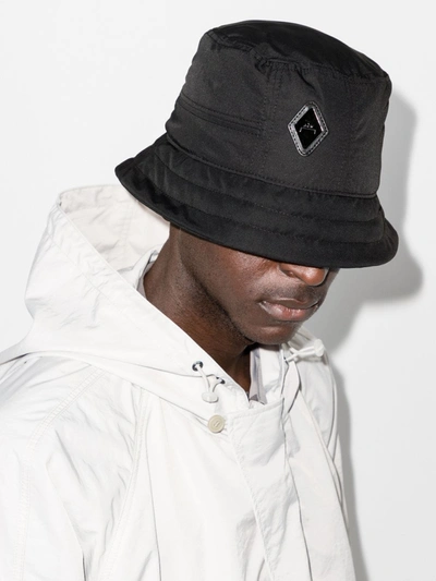 A-cold-wall* Cell Diamond-patch Bucket Hat In Black