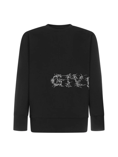 Shop Givenchy Barbed Wire Crewneck Sweatshirt In Black