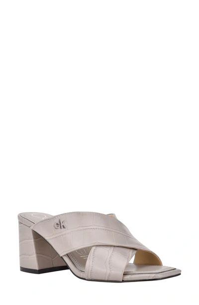 Shop Calvin Klein Isha Slide Sandal In Mgr01