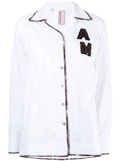 Shop Antonio Marras Logo-patch Shirt In White