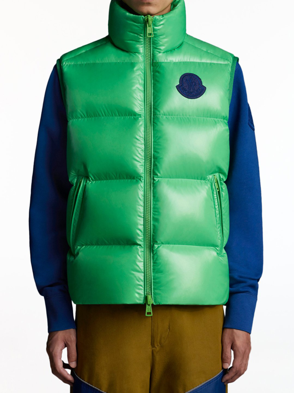 green moncler vest