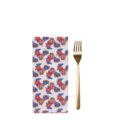 Shop La Doublej Housewives Large Napkins Set Of 6 (45x45) In Galletti