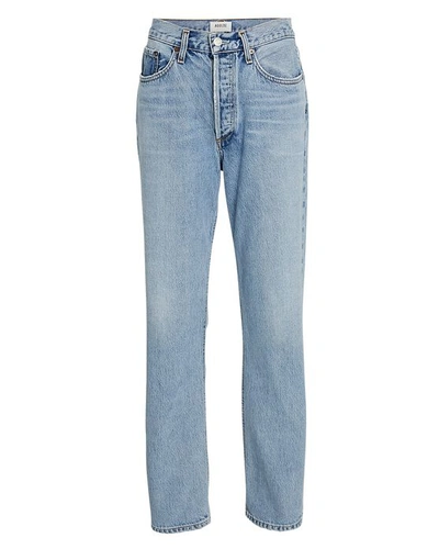 Shop Agolde Lana Straight-leg Jeans In Fiction