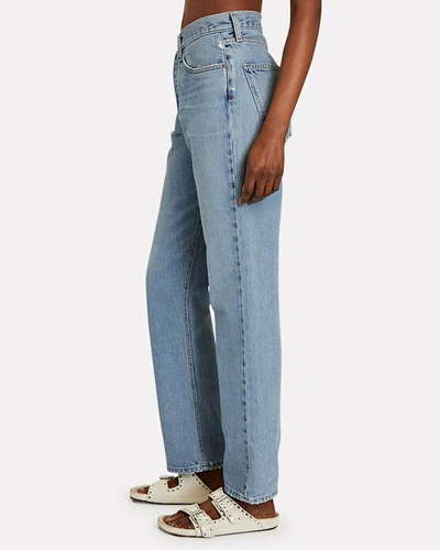 Shop Agolde Lana Straight-leg Jeans In Fiction