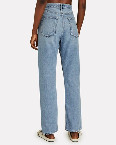 Shop Agolde Lana Straight-leg Jeans In Fiction