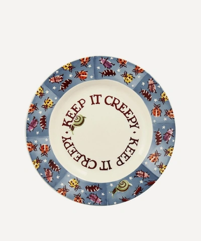 Shop Emma Bridgewater Keep It Creepy 8.5-inch Plate In Multicoloured