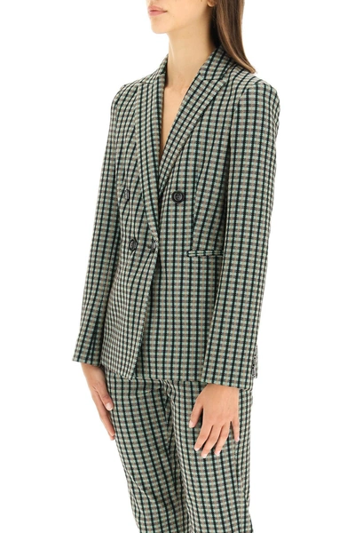 Shop Pinko Arinosa Double-breasted Blazer In Mixed Colours