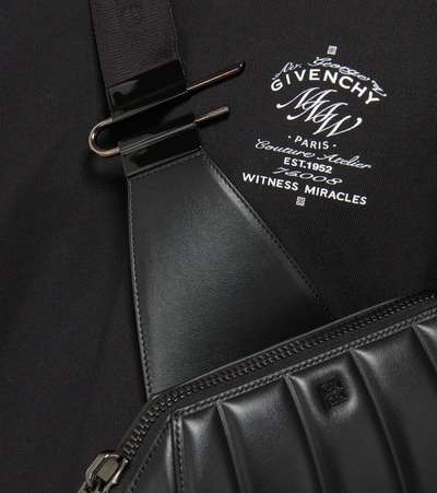 Shop Givenchy Antigona Padded Leather Crossbody Bag In Black