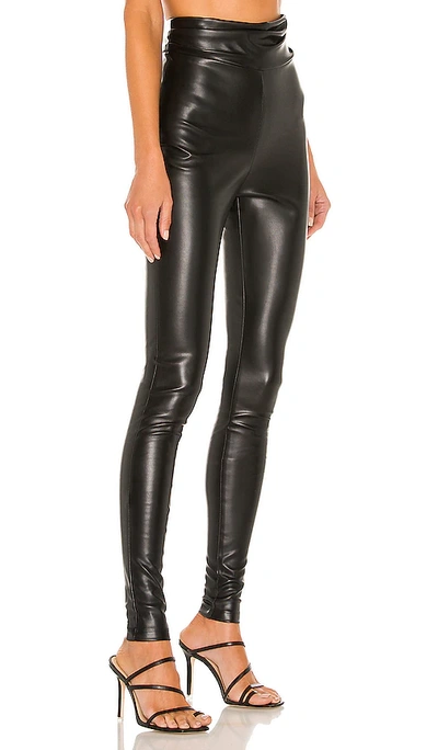 Nookie Viktoria Faux Leather Pants In Matte Black