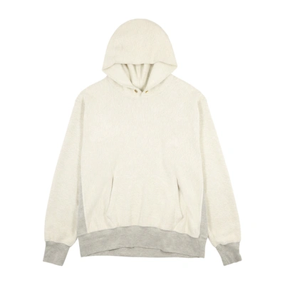 Shop Les Tien Ecru Hooded Terry Sweatshirt In Grey