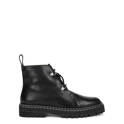 Shop Atp Atelier Cozzana Black Leather Ankle Boots