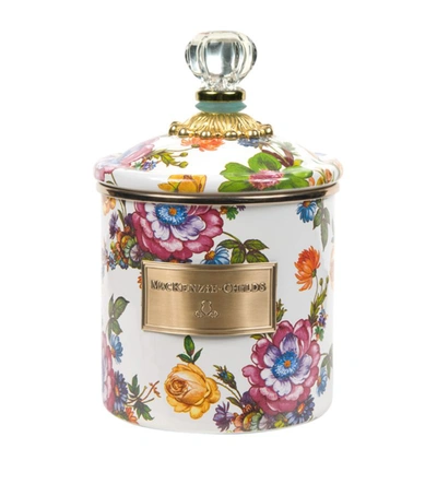 Shop Mackenzie-childs Small Floral Market Canister In White