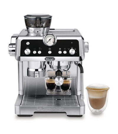 Shop Delonghi La Specialista Prestigio Coffee Machine In Metallic